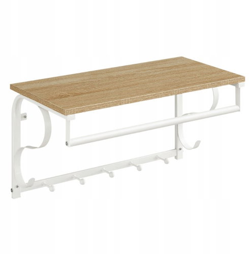TEXTILOMANIE Taylor Sonoma Wall hanger 60 × 30 cm white - Coat Hanger - Main image