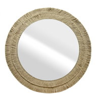 TEXTILOMANIA Roti round, with jute frame, 70 cm - Mirror