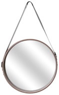 TEXTILOMANIA Wooden natural, round, 40 cm - Mirror
