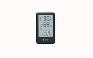 Airbi FRAME - Szobahőmérő és páratartalom-mérő órával - fekete - Digitális hőmérő