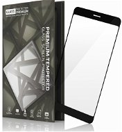 Tempered Glass Protector Samsung A8 üvegfólia - fekete keret - Üvegfólia