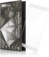 Edzett üveg védőkeret a Huawei P Smart (2018) készülékhez fehér - Üvegfólia