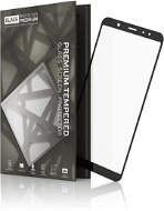 Tempered Glass Protector Samsung Galaxy A6+ készülékhez, keretes - fekete - Üvegfólia