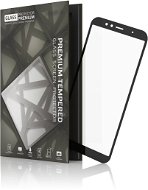 Tempered Glass Protector mit Rahmen für Huawei Y6 Prime (2018) Schwarz - Schutzglas
