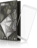 Tempered Glass Protector Huawei Y6 Prime (2018) készülékhez, keretes - fehér - Üvegfólia
