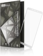 Tempered Glass Protector mit Rahmen für Xiaomi Redmi 6 / 6A Weiß - Schutzglas