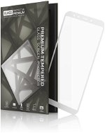 Tempered Glass Protector mit Rahmen für Xiaomi Mi A2 Weiß - Schutzglas