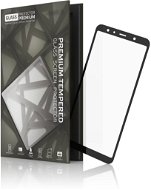 Tempered Glass Protector Rámčekové na Samsung Galaxy A7, Čierne - Ochranné sklo