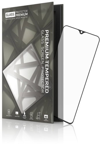 Tempered Glass Protector Frame for Xiaomi Mi 9 Black - Glass Screen Protector - Main image