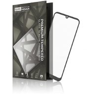 Tempered Glass Protector mit Rahmen für Huawei Y6 (2019) Schwarz - Schutzglas
