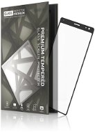 Tempered Glass Protector mit Rahmen für Sony Xperia 10 Black - Schutzglas