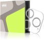 Tempered Glass Protector für iPhone 14 Pro / 14 Pro Max - silberfarbener Glitzer - Objektiv-Schutzglas