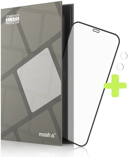 Tempered Glass Protector Frame for iPhone 12 Mini, Black + Camera Glass - Glass Screen Protector - Main image