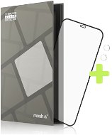Tempered Glass Protector Rámčekové pre iPhone 12 Mini, Čierne + sklo na kameru - Ochranné sklo