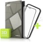 Tempered Glass Protector für iPhone 12/12 Pro, 3D Case Friendly, Schwarz + Kameraschutzglas - Schutzglas