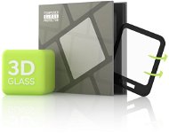 Edzett üveg védőelem az Amazfit Bip U / Bip U Pro készülékhez - 3D ÜVEG, fekete - Üvegfólia