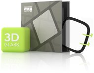 Tempered Glas Protector für Fitbit Versa 3 / Sense - 3D GLASS, schwarz - Schutzglas
