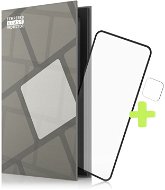 Tempered Glass Protector Frame for LG K52, Black + Camera Glass - Glass Screen Protector
