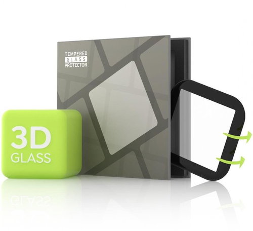 Tempered Glass Protector für Fitbit Versa 2 - 3D GLASS - schwarz - Schutzglas - Hauptbild