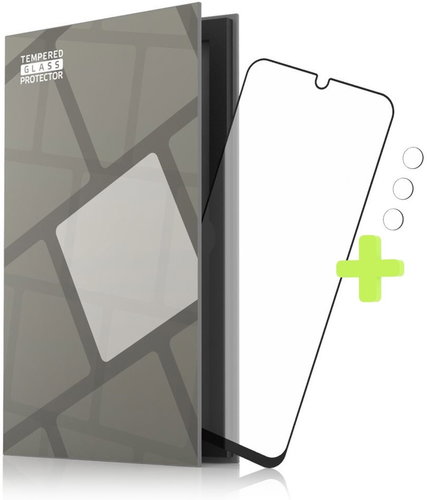 Tempered Glass Protector Rahmen für Samsung Galaxy A32 4G, schwarz + Kameraglas - Schutzglas - Hauptbild