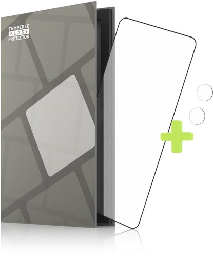 Tempered Glass Protector Framed for OnePlus 9, black + camera glass - Camera Glass - Main image