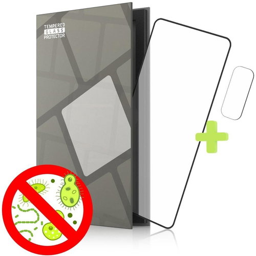 Tempered Glass Protector Antibacterial Xiaomi Redmi Note 10S / 10 készülékhez, fekete + kameravédő üvegfólia - Kamera védő fólia - Fő fotó