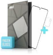 Tempered Glass Protector Frosted Frame for Xiaomi Redmi Note 10 5G, Black + Camera Glass - Glass Screen Protector