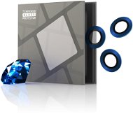 Tempered Glass Protector zafírové pre kameru iPhone série 11/12, 0,3-karátové, modré - Ochranné sklo na objektív