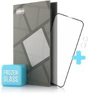Tempered Glass Protector matné pre iPhone 13 mini, čierne + sklo na kameru (Case Friendly) - Ochranné sklo