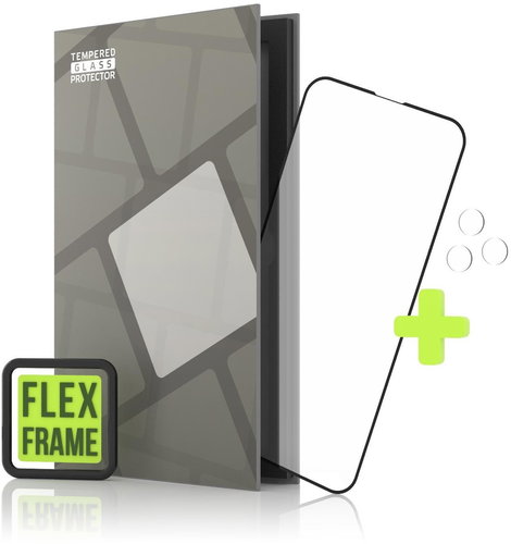 Tempered Glass Protector for iPhone 13 Pro / iPhone 13, Flexi Frame + Camera Glass - Glass Screen Protector - Main image