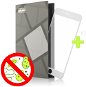 Tempered Glass Protector Antibacterial for iPhone 7 / 8 / SE 2022 / SE 2020 (Case Friendly) 3D GLASS, White - Glass Screen Protector