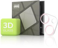 Gehärtetes Glas für iPhone 13 mini / 13 - 3D Glas, rosa (Case friendly) - Objektiv-Schutzglas