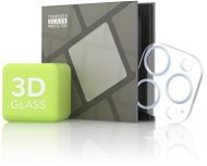 Tempered Glass Protector pre kameru iPhone 13 Pro Max/13 Pro – 3D Glass, modré (Case friendly) - Ochranné sklo na objektív