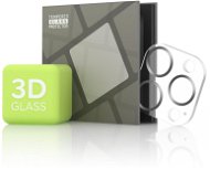 Tempered Glass Protector pre kameru iPhone 13 Pro Max/13 Pro – 3D Glass, sivé (Case friendly) - Ochranné sklo na objektív