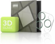 Tempered Glass Protector pre kameru iPhone 13 Pro Max/13 Pro – 3D Glass, zelené (Case friendly) - Ochranné sklo na objektív