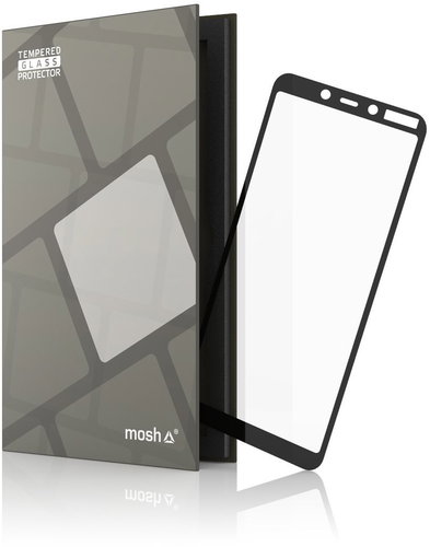 Tempered Glass Protector Frame for Nokia 3.1 Plus Black - Glass Screen Protector - Main image