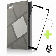 Tempered Glass Protector rámčekové na Asus Phone ROG 6 / 6 Pro, čierne + sklo na kameru - Ochranné sklo