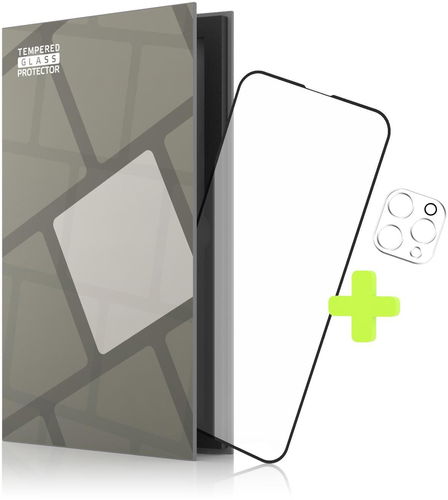 Tempered Glass Protector rámečkové pro iPhone 13 Pro + sklo na kameru (Case Friendly) - Ochranné sklo - Hlavní obrázek