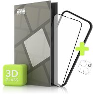 Tempered Glass Protector na iPhone 13, 3D + sklo na kameru + instalačný rámček (Case Friendly) - Ochranné sklo