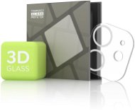 Tempered Glass Protector für iPhone 11 / 12 mini Kamera, silber - Objektiv-Schutzglas