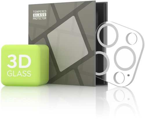 Tempered Glass Protector for iPhone 12 Pro Max camera, silver - Camera Glass - Main image