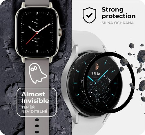Tempered Glass Protector pro Xiaomi Redmi Watch 3 Active, voděodolné -  Glass Screen Protector