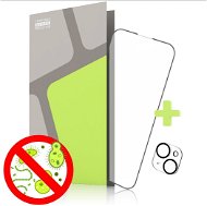 Ochranné sklo Tempered Glass Protector antibakteriálne na iPhone 14, (Case Friendly) + sklo na kameru - Ochranné sklo