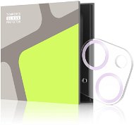 Tempered Glass Protector na iPhone 14/14 Plus, 3D Glass, fialová - Ochranné sklo na objektív