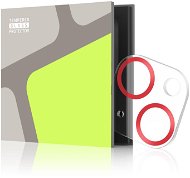 Tempered Glass Protector für iPhone 14 / 14 Plus - 3D Glass - rot - Objektiv-Schutzglas