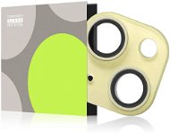 Tempered Glass Protector für das iPhone 15 / 15 Plus, gelb - Objektiv-Schutzglas