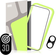 Tempered Glass Protector 3D for iPhone 16 Plus + camera glass + applicator (Case Friendly) - Glass Screen Protector