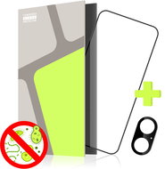 Tempered Glass Protector for iPhone 16, ANTIBACTERIAL + camera glass (Case Friendly) - Glass Screen Protector
