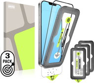 Tempered Glass Protector for iPhone 14 Plus / 13 Pro Max + self-cleaning applicator (3 pack) - Glass Screen Protector
