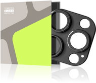 Tempered Glass Protector pro iPhone 16 Pro / 16 Pro Max (Case Friendly a bleskem) černá - Ochranné sklo na objektiv